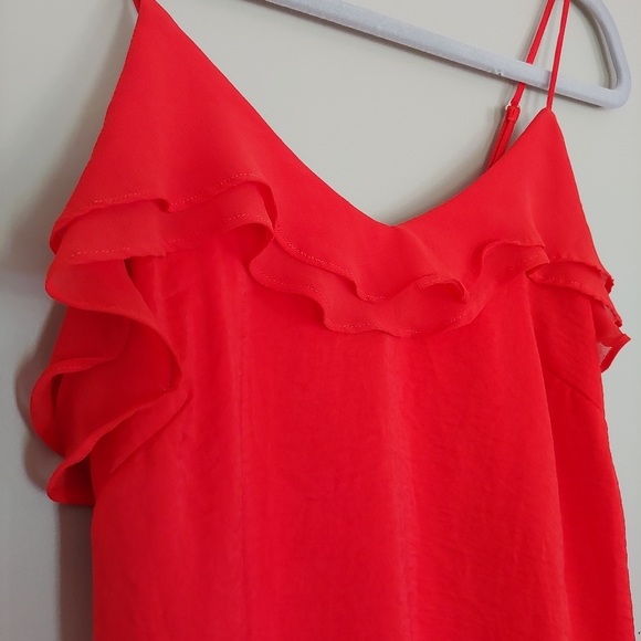 Mossimo Red Ruffle Shirt Size XS - Picture 3 of 11